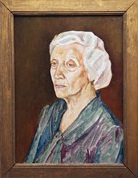 Portrait of mother. Oil on canvas. 50x37 cm